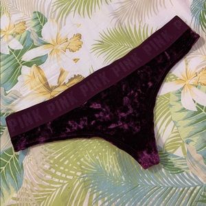 Victoria’s Secret PINK Velvet Thong
